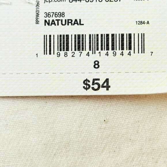 A.n.a Women's High-Rise Stretch Cream Curve Tapered Barrel Denim Jeans Size 8 NW - Picture 6 of 12